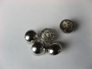 Kugelknopf Metall mit Öse 12.5 mm